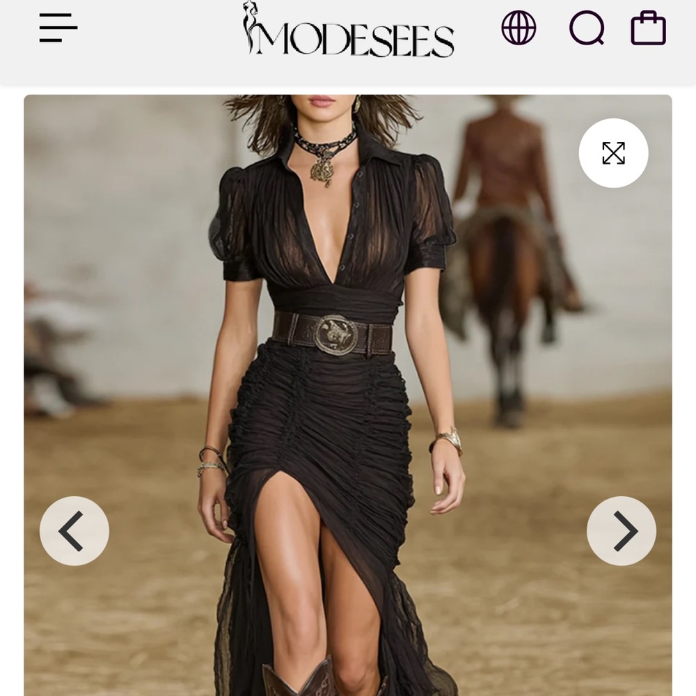 Black High Low Dress